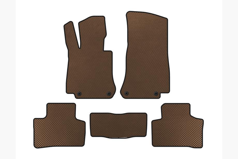 Mercedes EQC 2019-2023 EVA Floor Mats (Brown) Image