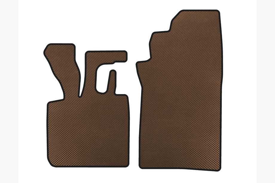 Smart 1998-2007 EVA Floor Mats (1998-2003, Convertible, Brown) Image