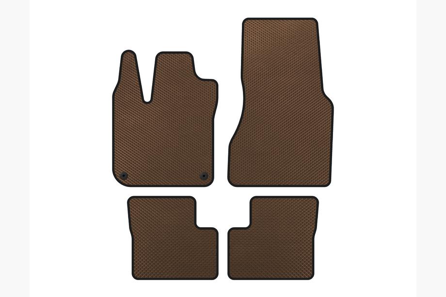 Smart 2014- EVA Floor Mats (HB, 5-Door, Brown) Image