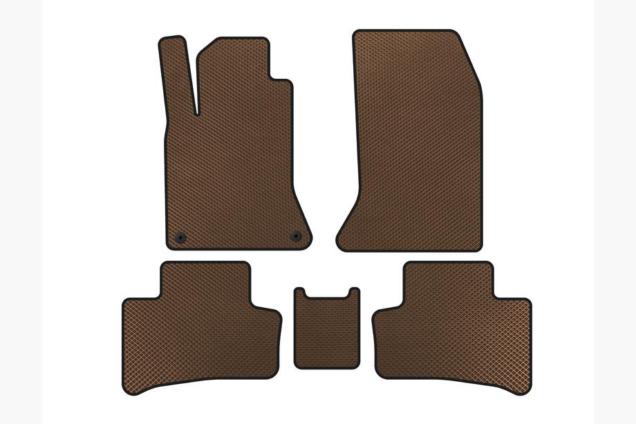 Mercedes B-class W246 2011-2018 EVA Floor Mats (2011-2015, Electric, Brown) Image