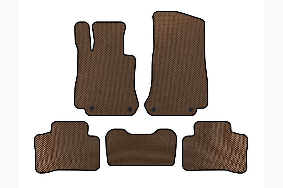 Mercedes GLC X253 2015-2022 EVA Floor Mats (Brown) Image