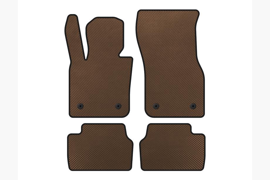 Mini Cooper F55/56/57 2014-2023 EVA Floor Mats (for F55, 5-Door, Brown) Image