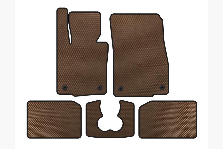 Mini Cooper F55/56/57 2014-2023 EVA Floor Mats (for S F55, 5-Door, Brown) Image