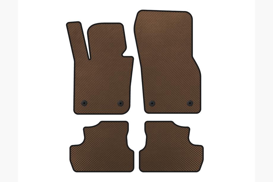 Mini Cooper F55/56/57 2014-2023 EVA Floor Mats (for S F56, Brown) Image
