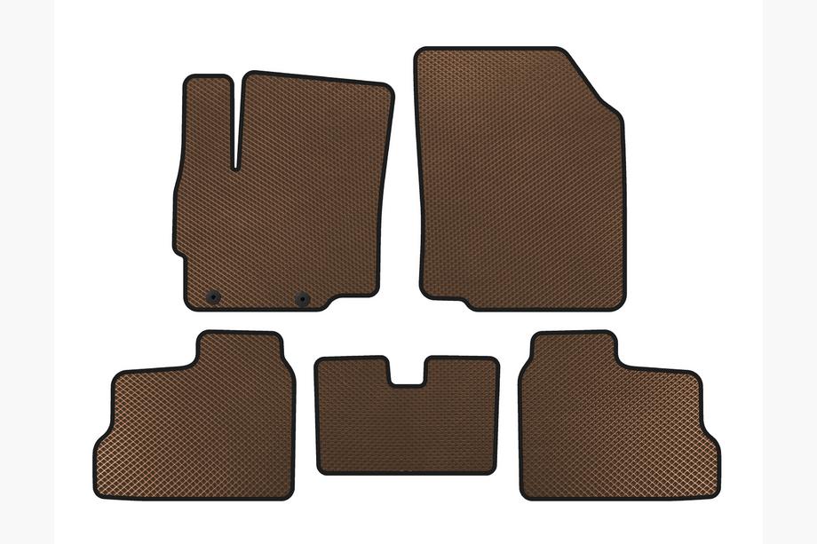 Mitsubishi Space Star/Mirage 2012- EVA Floor Mats (for Mirage, HB, Brown) Image