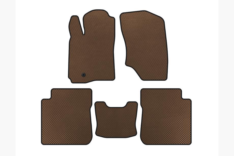 Mitsubishi Outlander 2001-2006 EVA Floor Mats (Brown) Image