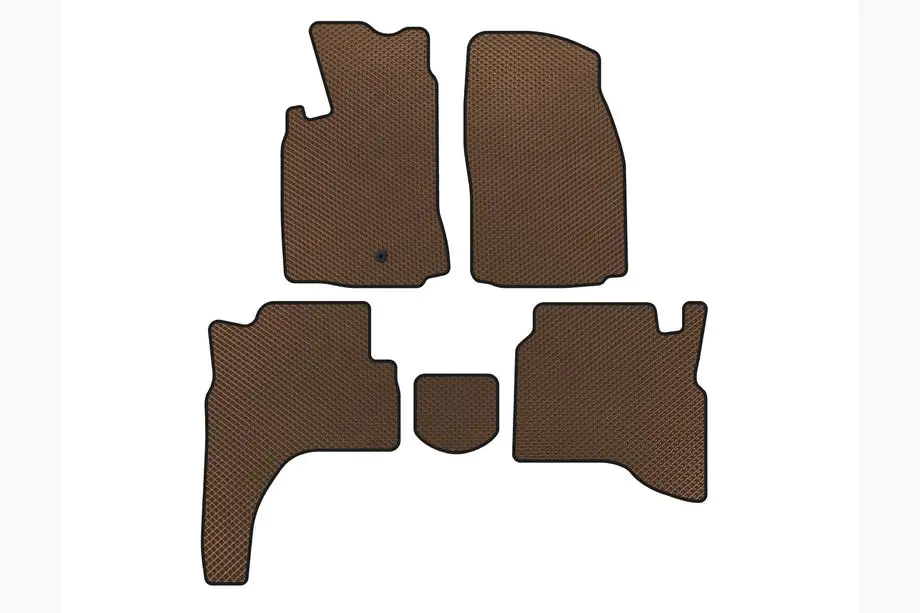 Mitsubishi Pajero Sport 1996-2007 EVA Floor Mats (Brown) Image