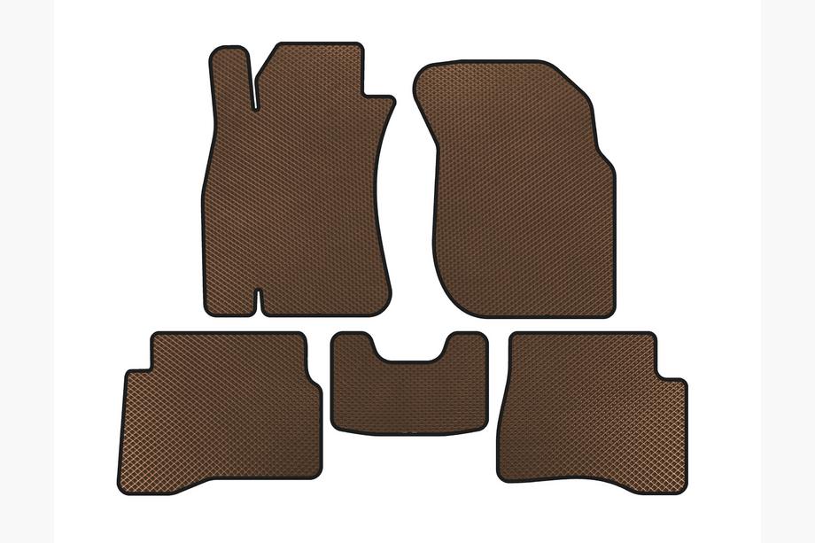 Nissan Almera N16 2000-2006 EVA Floor Mats (SD, Brown) Image