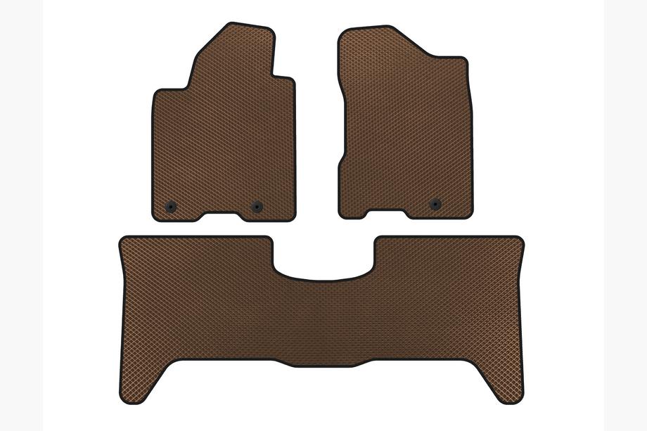 Nissan Armada 2003-2015 EVA Floor Mats (2 Rows, 2003-2008, Brown) Image