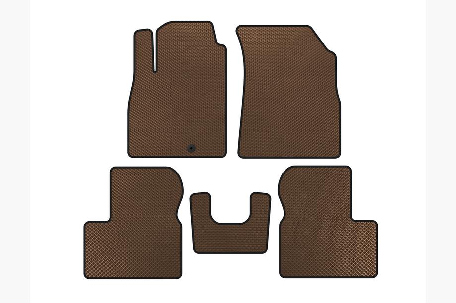 Nissan Micra K13 2011-2016 EVA Floor Mats (Brown) Image
