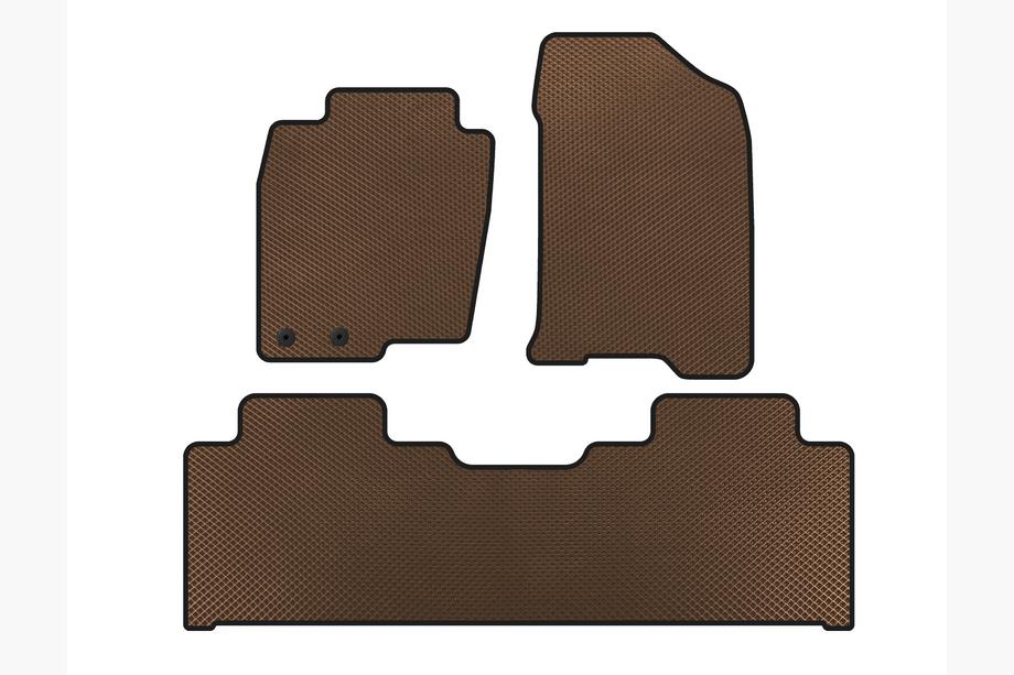 Nissan Navara/NP300 2016- EVA Floor Mats V1 (Brown) Image