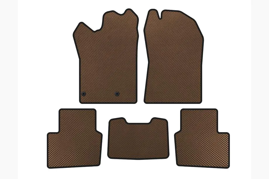 Nissan Qashqai 2021- EVA Floor Mats (Hybrid, Brown) Image