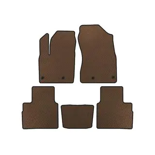 EVA Floor Mats (5-Seater, Brown)