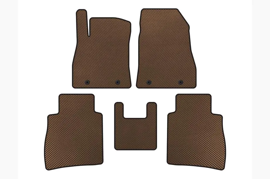 Nissan Sentra 2012-2019 EVA Floor Mats (SD, Brown) Image