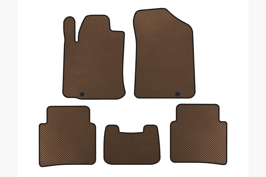 Nissan Teana 2008-2013 EVA Floor Mats (SD, Brown) Photo 1