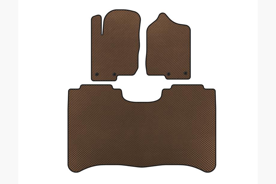 Nissan Titan 2004-2011 EVA Floor Mats (Brown) Image
