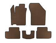 Opel Agila 2007-2015 EVA Floor Mats (HB, Brown) photo 1