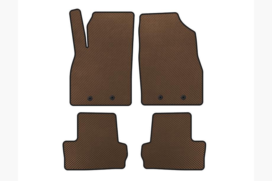 Opel Ampera 2011-2016 EVA Floor Mats (LB, Hybrid, Brown) Image