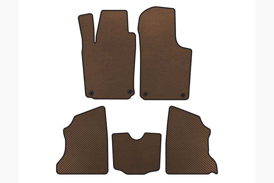 Opel Combo 2002–2012 EVA Floor Mats (Brown) Image