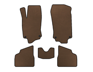 Opel Corsa C 2000-2006 EVA Floor Mats (Brown) photo 1