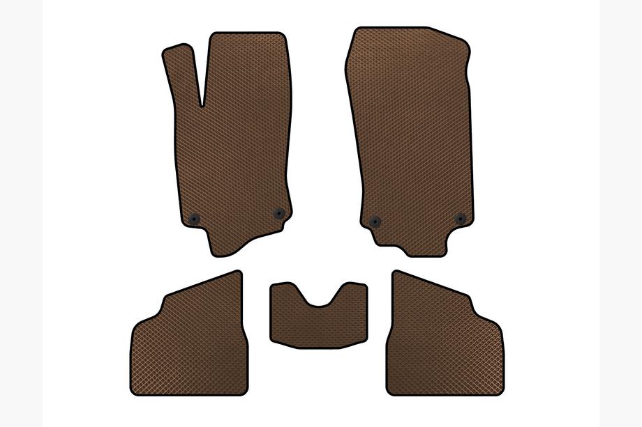 Opel Corsa C 2000-2006 EVA Floor Mats (Brown) Image