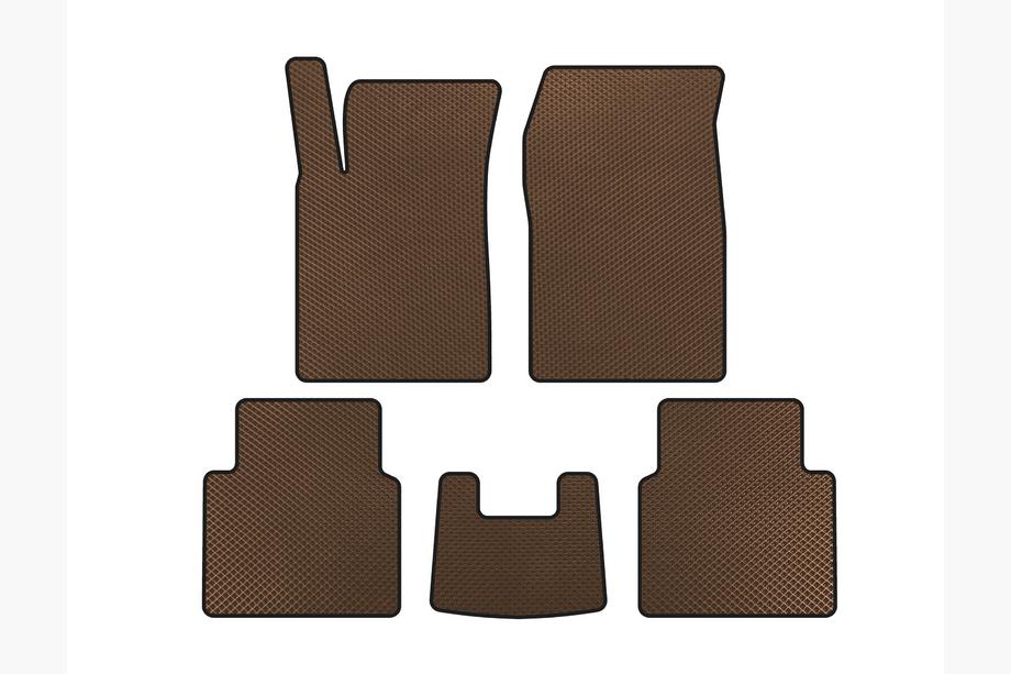 Opel Signum 2003-2008 EVA Floor Mats (HB, Brown) Image