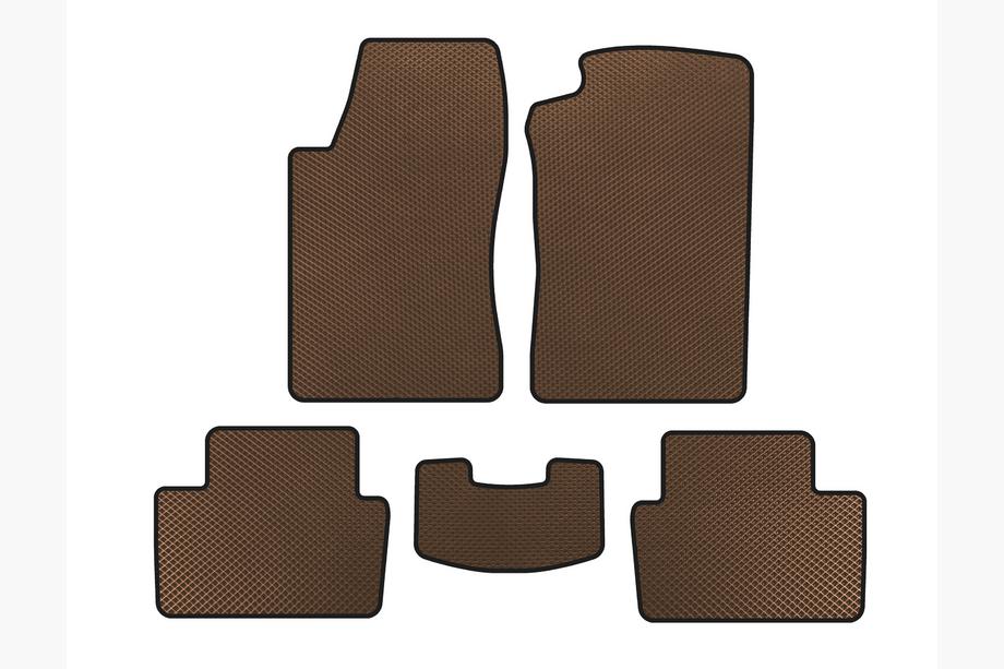 Opel Vectra B 1995-2002 EVA Floor Mats (LB, Brown) Image