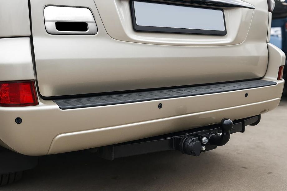 Toyota Land Cruiser Prado 120 2002-2009 Chrome Tailgate Handle Cover (Stainless Steel) OmsaLine - Italian Stainless Steel Image