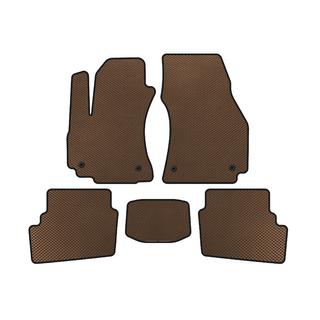 EVA Floor Mats (2 Rows, 2003-2005, 7-Seater, Brown) Opel Zafira A 1998-2005