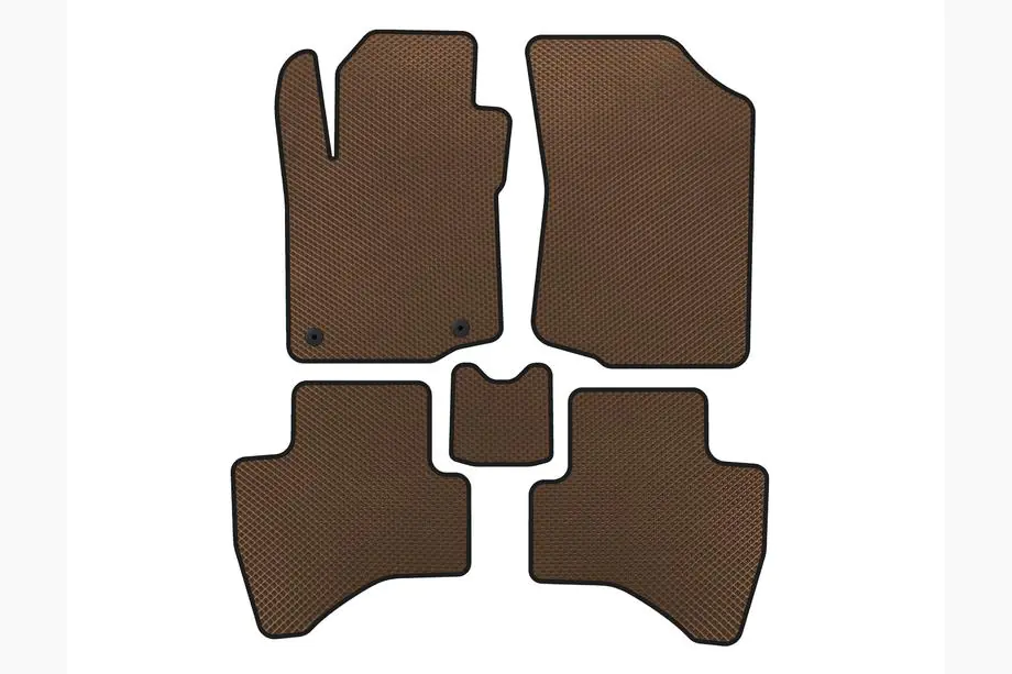 Peugeot 107 2005-2014 EVA Floor Mats (HB, Brown) Image