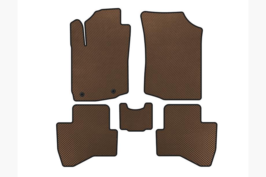 Peugeot 108 2014-2021 EVA Floor Mats (HB, Brown) Image