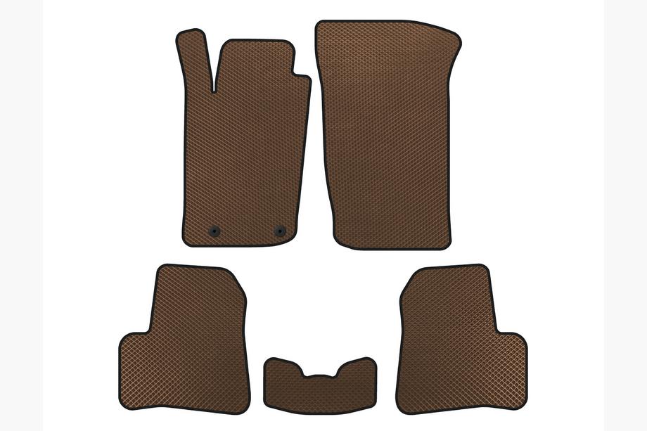 Peugeot 206 1998-2024 EVA Floor Mats (1998-2009, Brown) Image