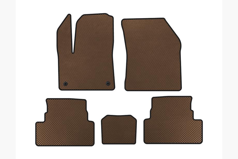 Peugeot 3008 2016-2023 EVA Floor Mats (Brown) Photo 1