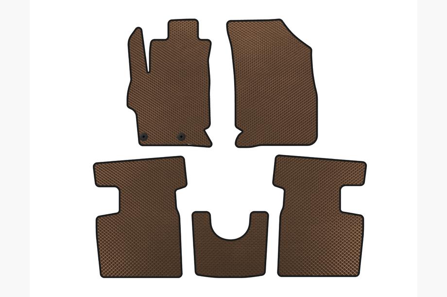 Peugeot 301 2012- EVA Floor Mats (2017+, SD, Brown) Image