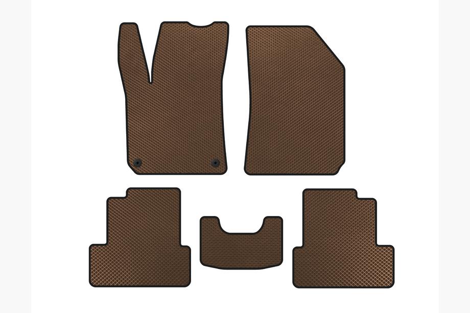 Peugeot 308 2014-2021 EVA Floor Mats (Brown, HB) Image
