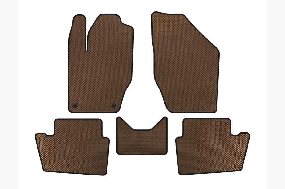 Peugeot 408 2010-2018 EVA Floor Mats (Brown) Image