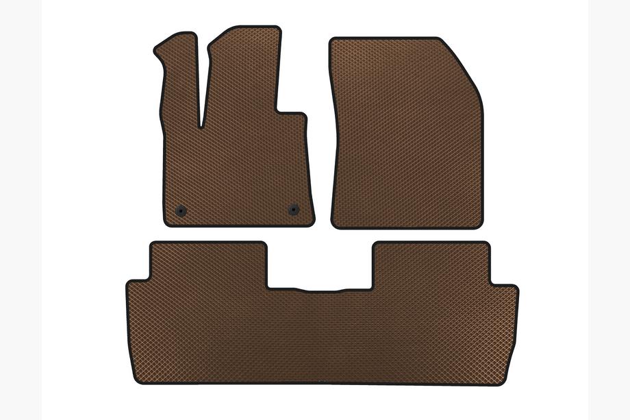 Peugeot 5008 2016-2023 EVA Floor Mats (2016-2020, Brown) Image