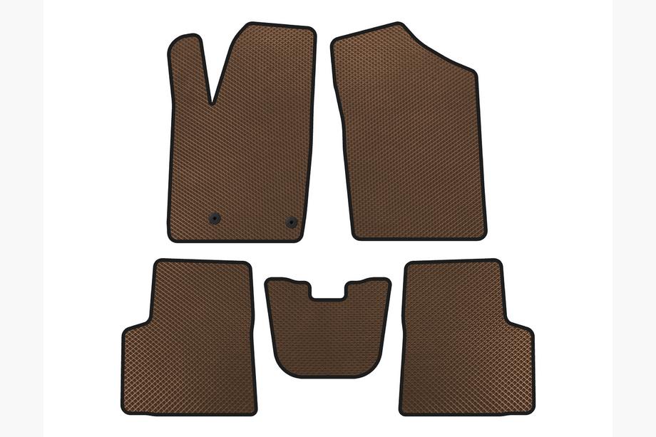 Peugeot Partner 1996-2008 EVA Floor Mats (Brown) Image
