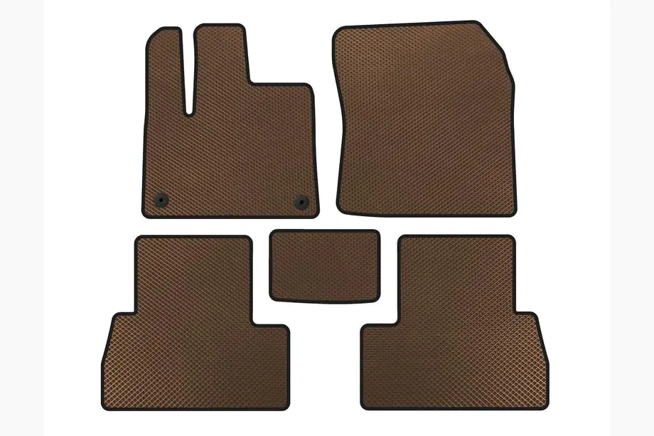 Peugeot Partner/Rifter 2019- EVA Floor Mats (Long Wheelbase, Brown) Image