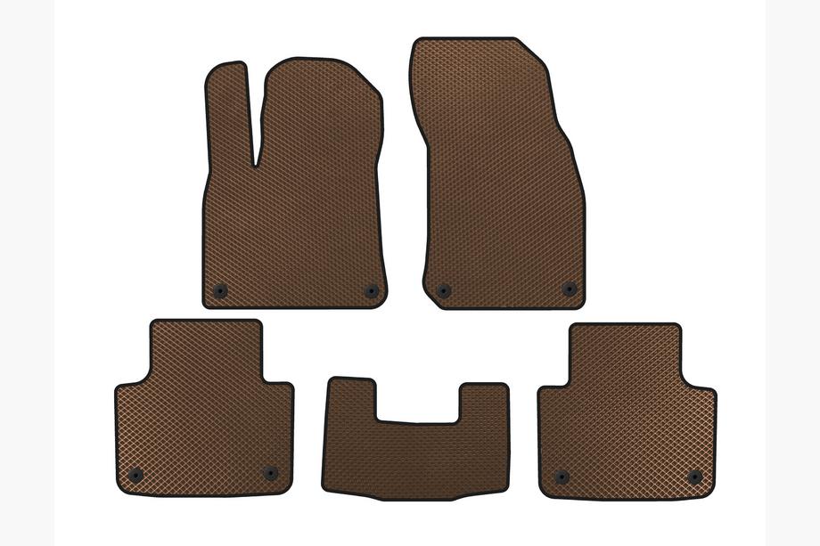 Porsche Cayenne 2018- EVA Floor Mats (Brown) Image
