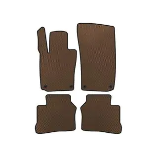 EVA Floor Mats (2009-2013, Coupe, 4-Door, Brown)