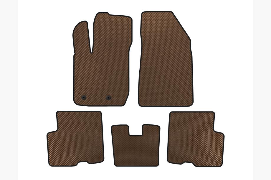 Renault Arkana 2019- EVA Floor Mats (Front-Wheel Drive, Brown) Image