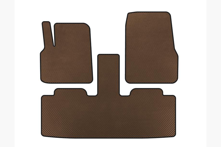 Renault Espace 2002-2014 EVA Floor Mats (2 Rows, 7-Seater, Brown) Image
