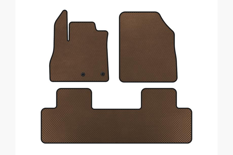 Renault Scenic/Grand 2016–2025 EVA Floor Mats (5-Seater, Brown) Image