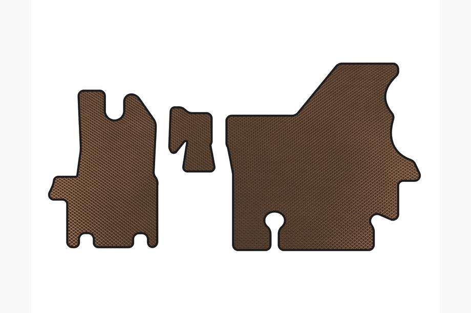Renault Master 1998-2010 EVA Floor Mats (1998-2003, Brown) Image