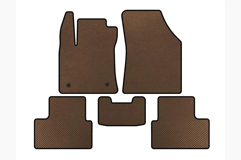 Renault Megane IV 2016-2025 EVA Floor Mats (SD, Brown) Image