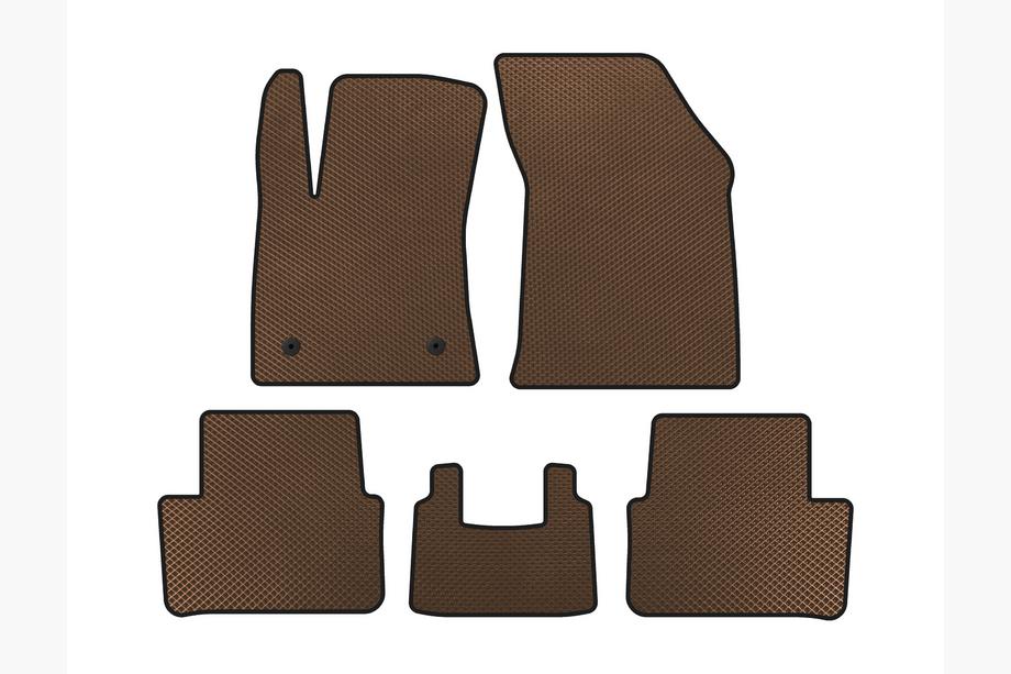 Renault Megane IV 2016-2025 EVA Floor Mats (2016-2020, SW, Brown) Image