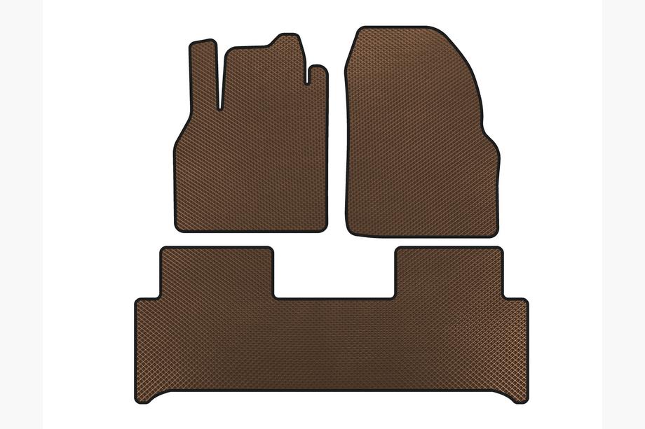 Renault Scenic/Grand 2003-2009 EVA Floor Mats (Brown) Image