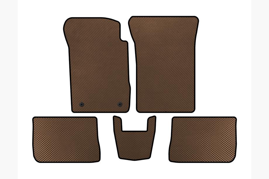 Renault Symbol 2008-2013 EVA Floor Mats (SD, Brown) Image