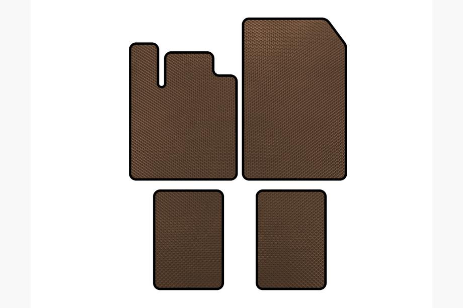 Renault Twingo 2007-2014 EVA Floor Mats (Brown) Image